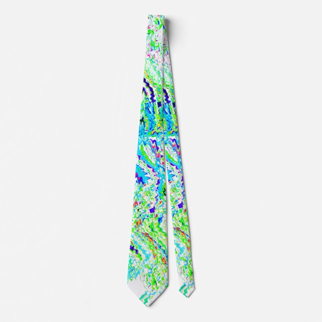 Abstrakt Swirl Mönster Colorful Grönt Blue Gift Slips (Framsida)
