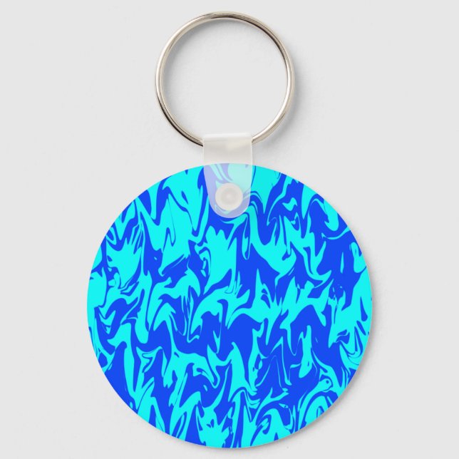 Abstrakt Swirl Nyckelring (Framsida)
