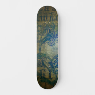 Abstrakt Swirl Skateboard-däck Mini Skateboard Bräda 18,5 Cm