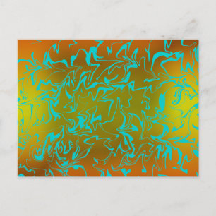Abstrakt Swirl Vykort