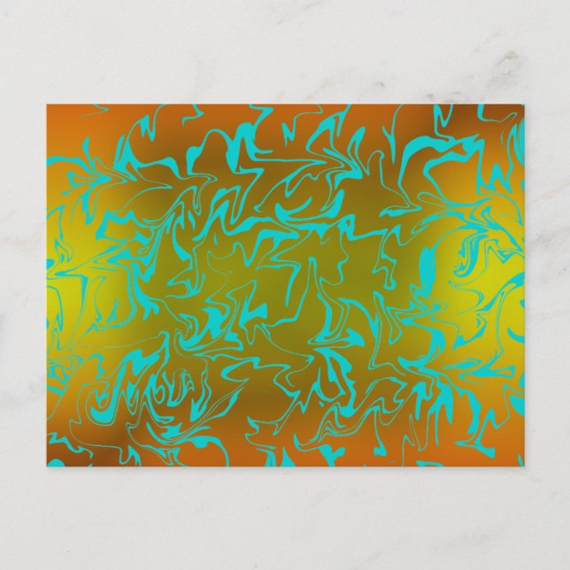 Abstrakt Swirl Vykort (Framsida)
