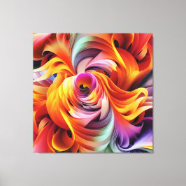 Abstrakt Swirling-former Canvastryck