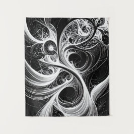 Abstrakt Swirling Mind Network Tapestry