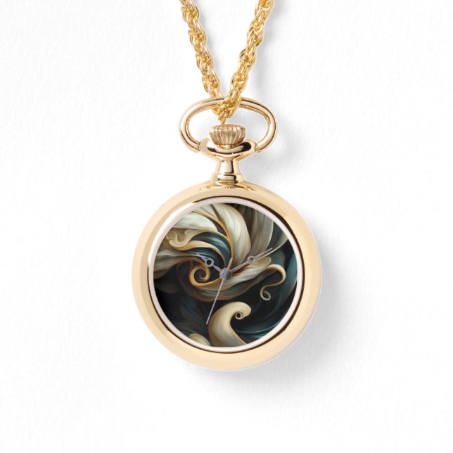 Abstrakt Swirls 4 Armbandsur (Framsida)