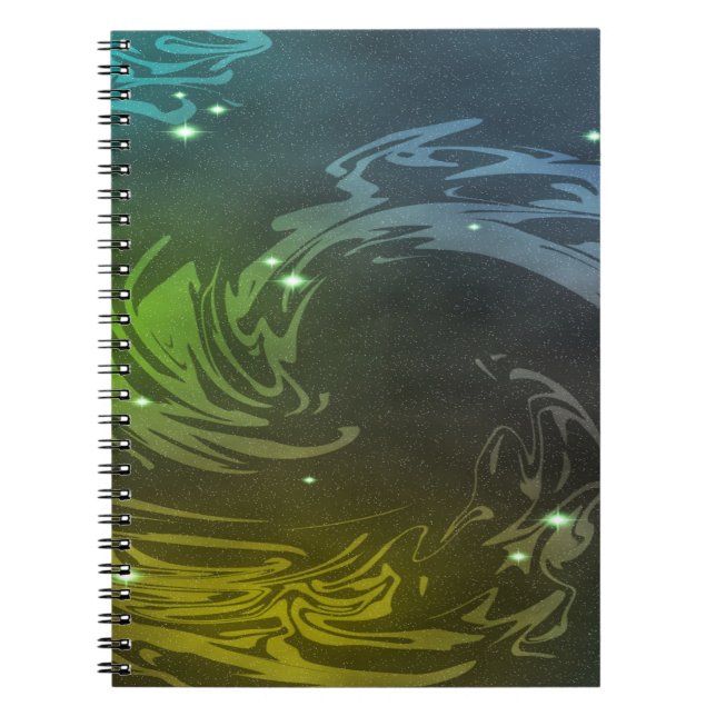 Abstrakt Swirls Anteckningsbok (Framsidan)