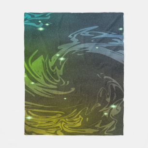 Abstrakt Swirls Fleecefilt