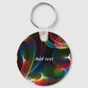 Abstrakt Swirls-nyckelkedjemall. Nyckelring
