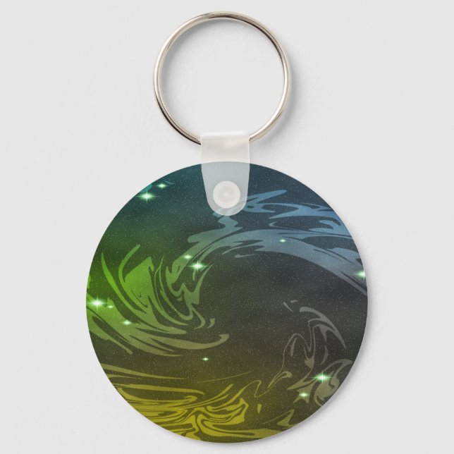 Abstrakt Swirls Nyckelring (Framsida)