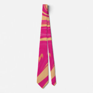 Abstrakt Swirls Rosa, Lila och Orange Slips