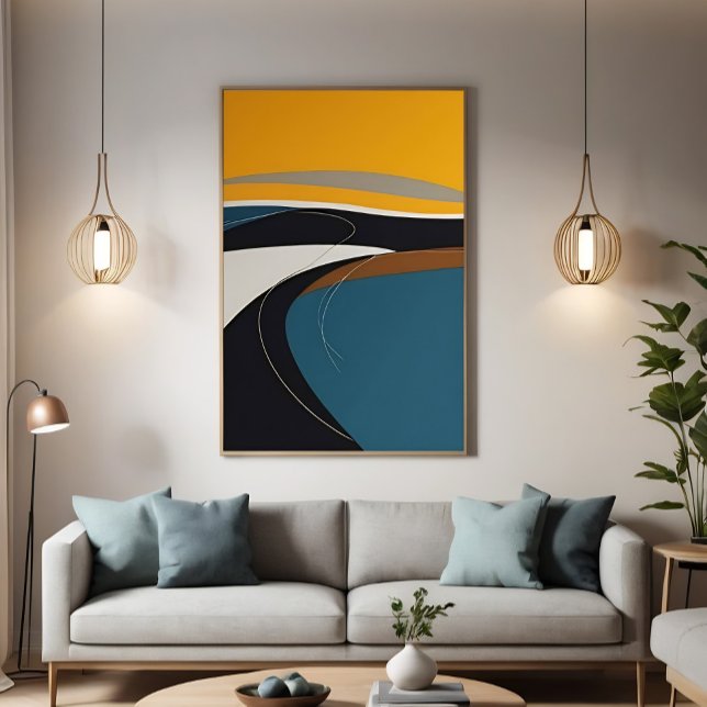 Abstrakt symfoni canvastryck (Skapare uppladdad)