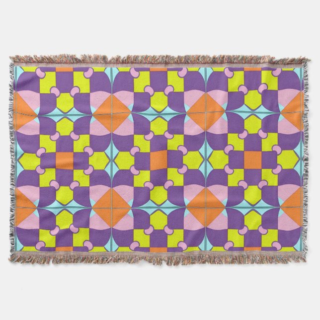 Abstrakt Symmetrisk Design Filt (Framsidan)