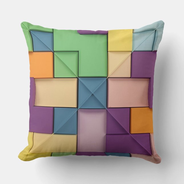 Abstrakt Symmetrisk Design Kudde (Framsida)