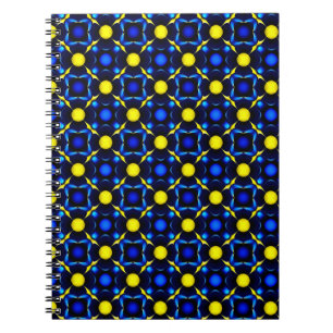 Abstrakt symmetrisk geometrisk mönster anteckningsbok