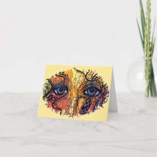 Abstrakt synar notecard kort