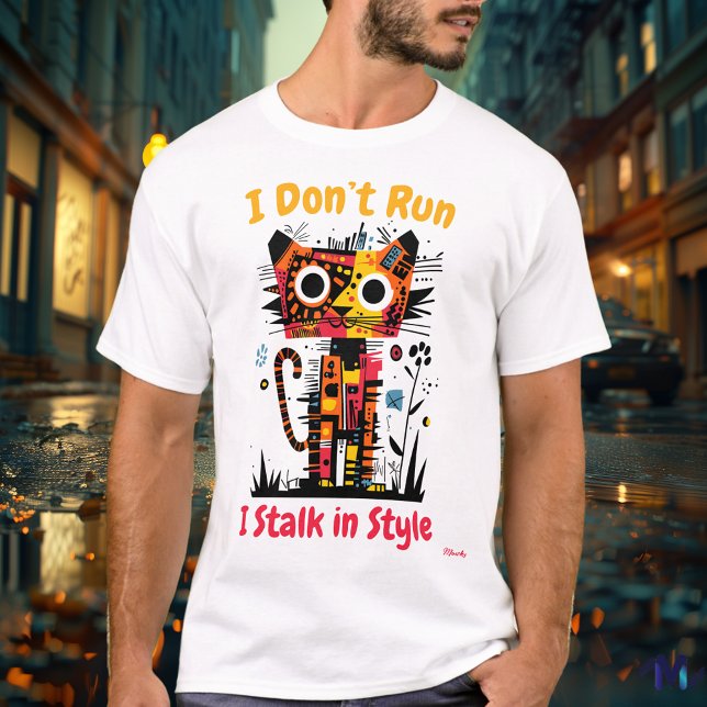 Abstrakt T-shirt med levande tiger-grafik (Skapare uppladdad)