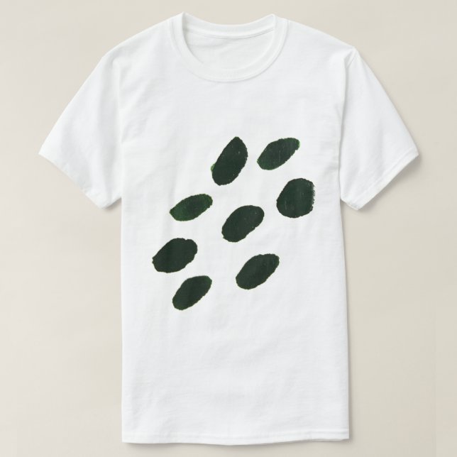 Abstrakt T-shirt med penseldrag | Modern grafisk k (Design framsida)