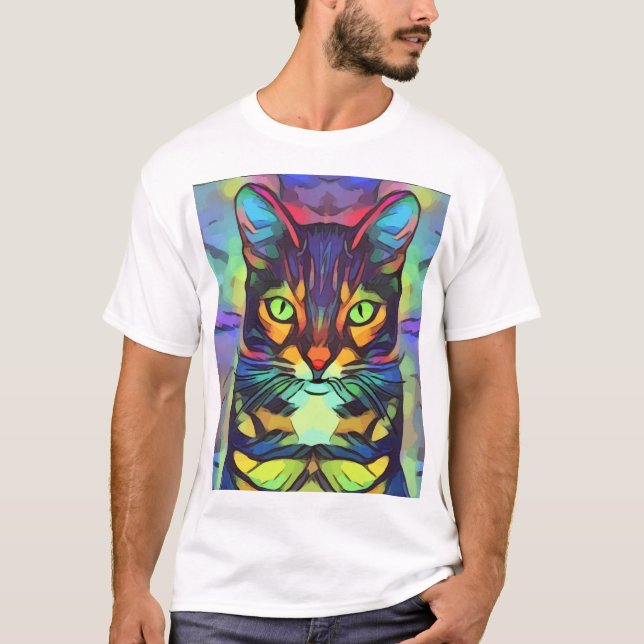 ABSTRAKT T-SHIRTS FÖR KARTSKYLV (Framsida)
