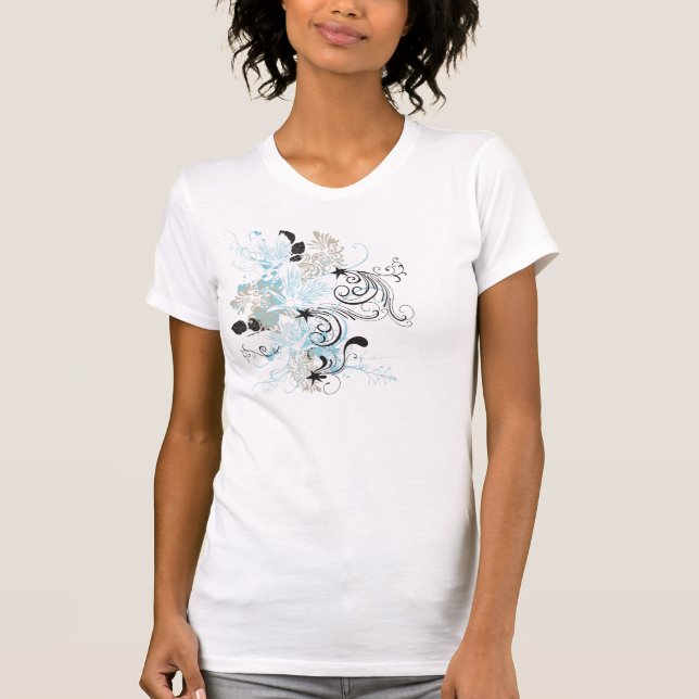 Abstrakt T-tröja Tee Shirt (Framsida)