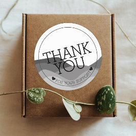 Abstrakt Tack Classic Round-etikett Runt Klistermärke