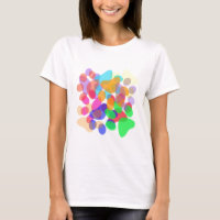 Abstrakt Tass avtryck Light Shirt Female