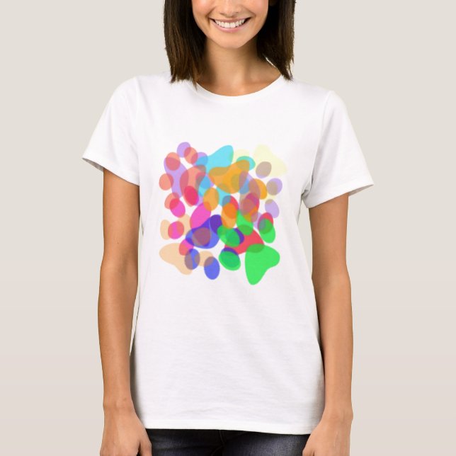 Abstrakt Tass avtryck Light Shirt Female Tröja (Framsida)