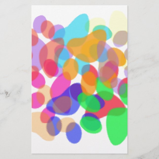 Abstrakt Tass avtryck Stationery Brevpapper (Framsida)