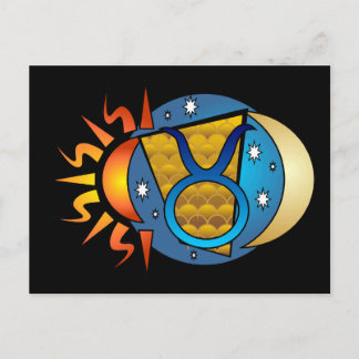 Abstrakt Taurus vykort