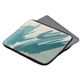 Abstrakt Teal Laptop Fodral
