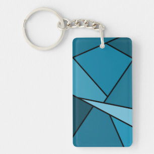 Abstrakt Teal Polygons