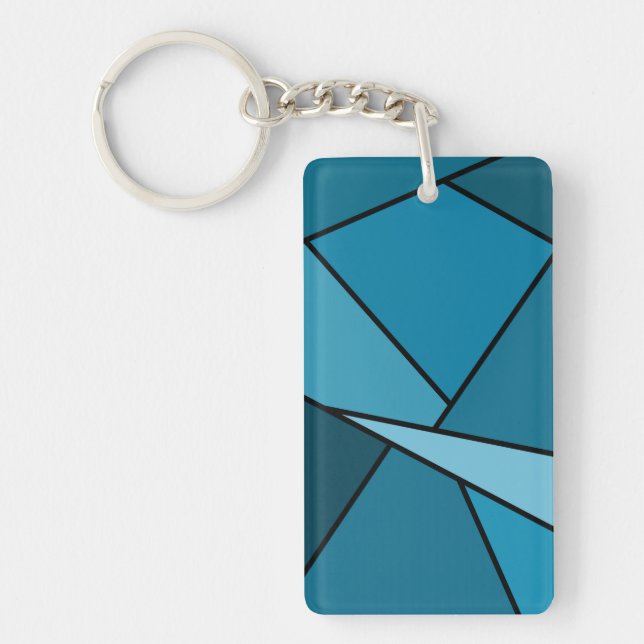 Abstrakt Teal Polygons (Framsidan)