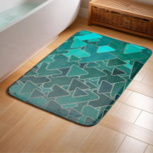 Abstrakt Teal Triangel Geometrisk