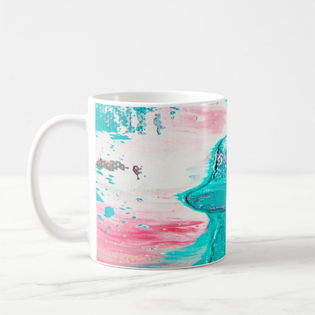 abstrakt teckning,bra,målning,bakgrund,canva kaffemugg (Vänster)