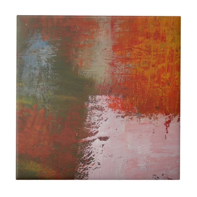 Abstrakt teckning kakelplatta (Framsidan)