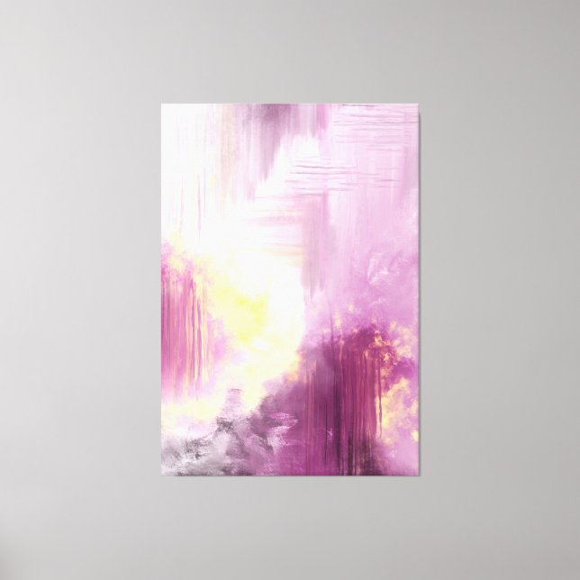 Abstrakt teckning skriva ut originalfärgning av li canvastryck (Framsida)