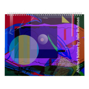 Abstrakt teckningkalender kalender