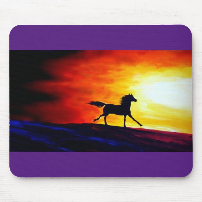 Abstrakt Template Running Horse Freedom Call Musmatta (Framsidan)