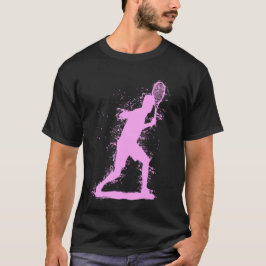 Abstrakt tennisdesign t shirt