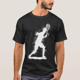 Abstrakt tennisdesign t shirt