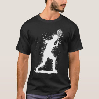 Abstrakt tennisdesign t shirt