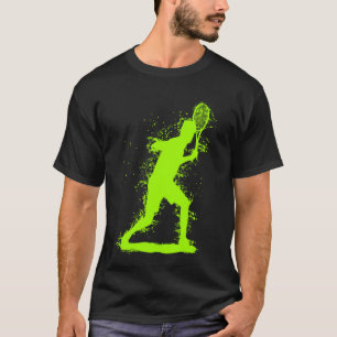 Abstrakt tennisdesign t shirt