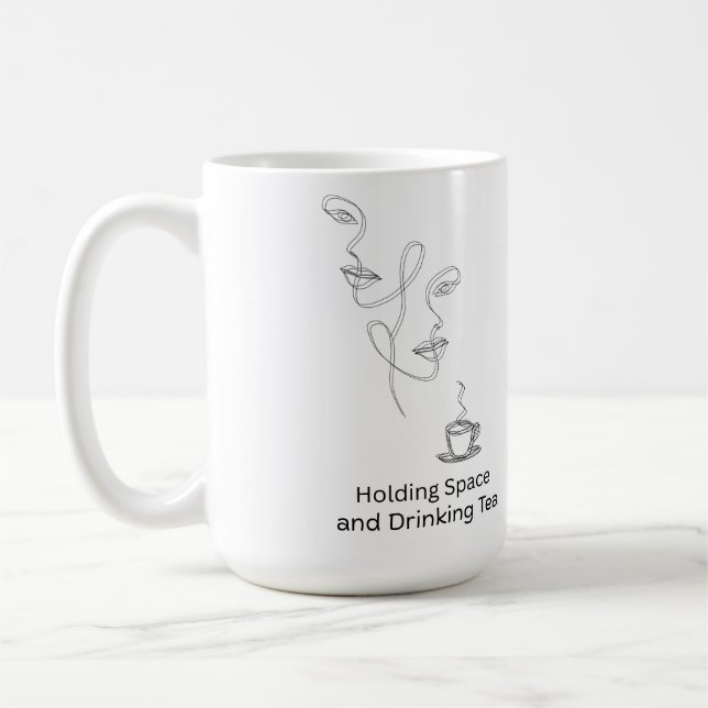 Abstrakt terapiförbindelse keramisk kaffemugg (Vänster)