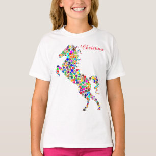 Abstrakt text för hästTShirtanpassade T Shirt