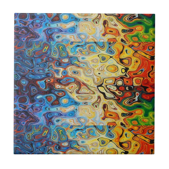 Abstrakt texturerad mönster kakelplatta (Framsidan)