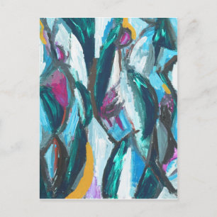 Abstrakt Three Graces (abstrakt expressionism) Vykort