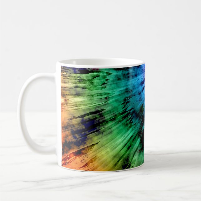 Abstrakt Tie Dye Kaffemugg (Vänster)