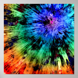 Abstrakt Tie Dye Poster