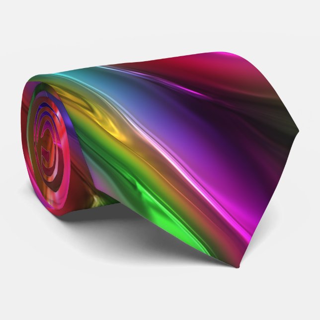 Abstrakt Tie för konst 14 Slips (Rullad)