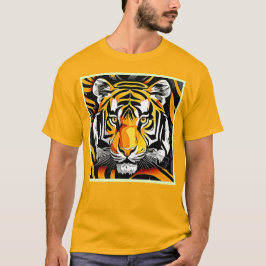 Abstrakt Tiger Art T Shirt