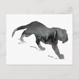 Abstrakt Tiger silhouette Vykort