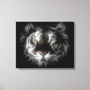 Abstrakt Tiger Wrapped Canvas